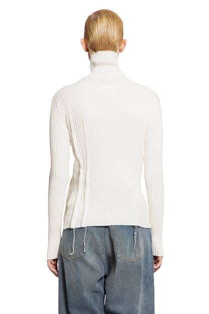 MM6 MAISON MARGIELA WOMAN OFF-WHITE KNITWEAR