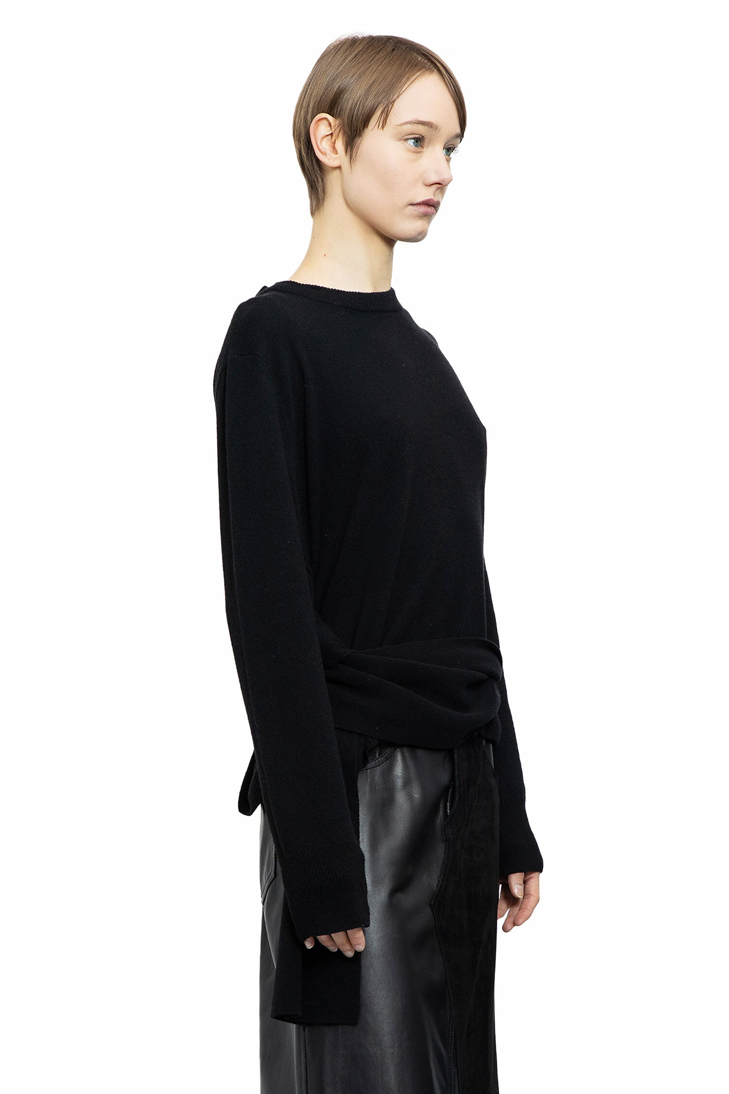 MM6 MAISON MARGIELA WOMAN BLACK KNITWEAR