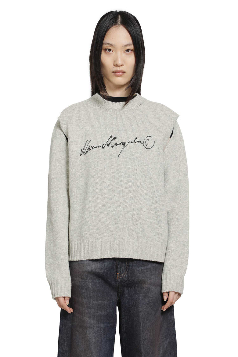 MM6 MAISON MARGIELA Handwritten Knit Jumper woman
