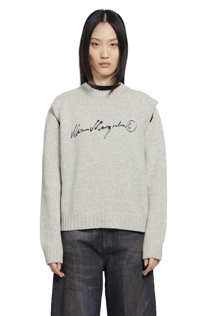 MM6 MAISON MARGIELA Handwritten Knit Jumper woman
