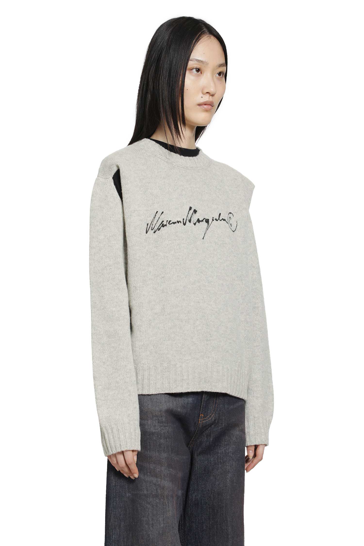 MM6 MAISON MARGIELA Handwritten Knit Jumper woman