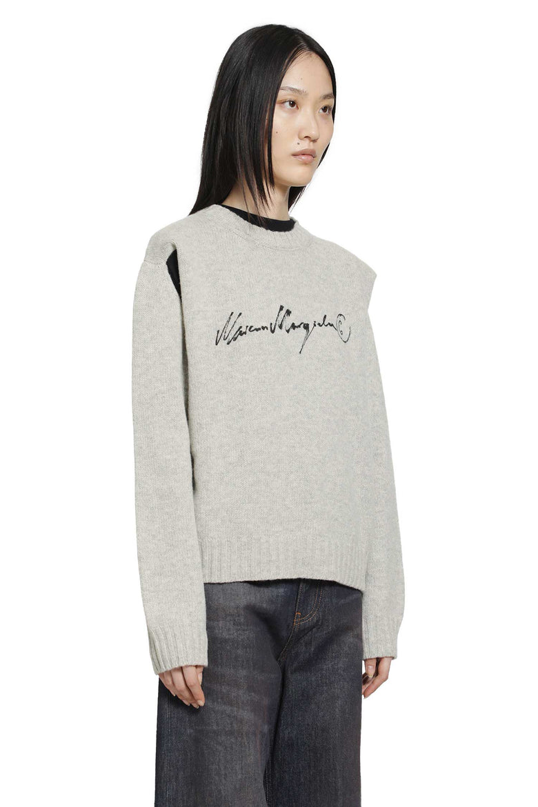 
              MM6 MAISON MARGIELA Handwritten Knit Jumper woman
            