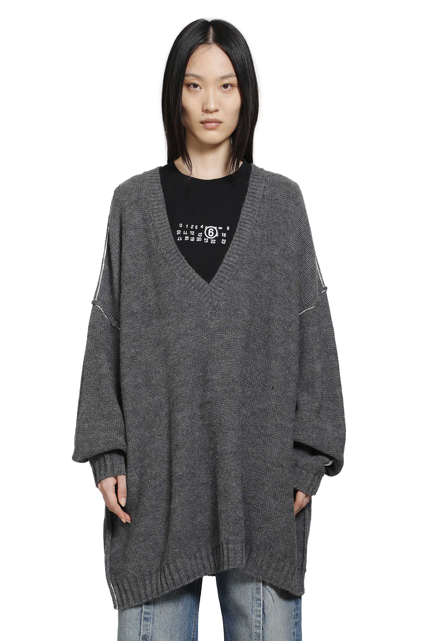 Wool Alpaca V-Neck Sweater