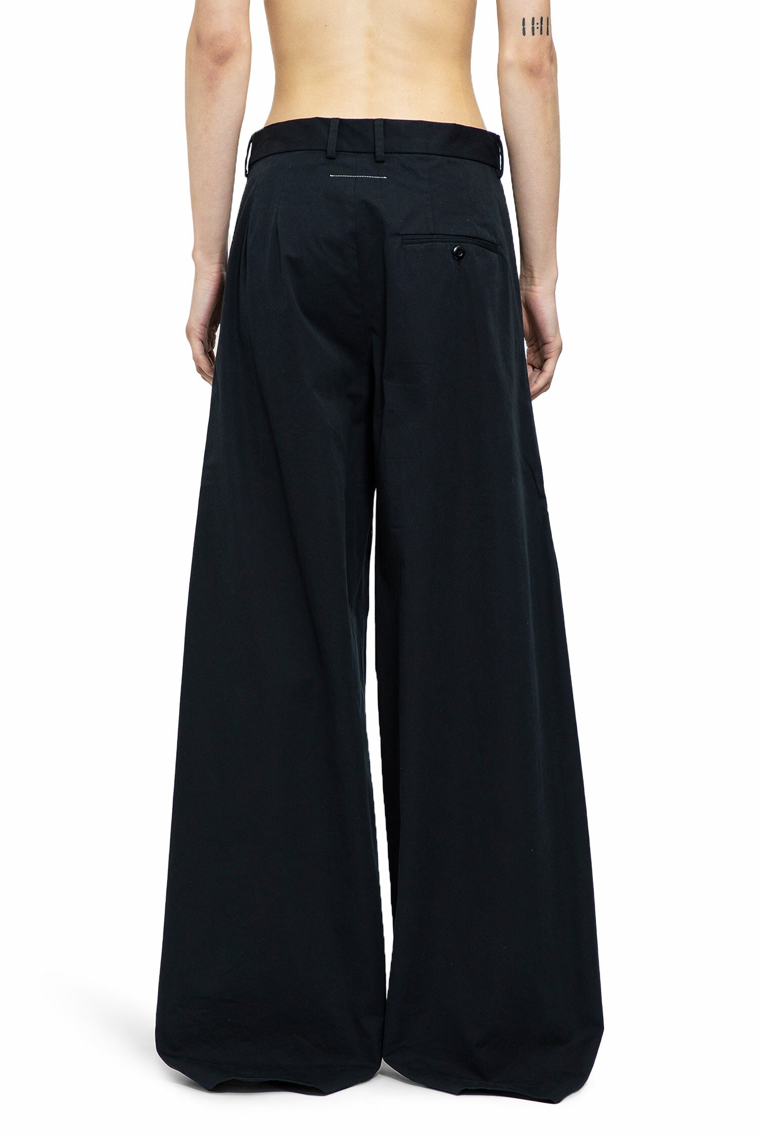 MM6 MAISON MARGIELA WOMAN BLACK TROUSERS