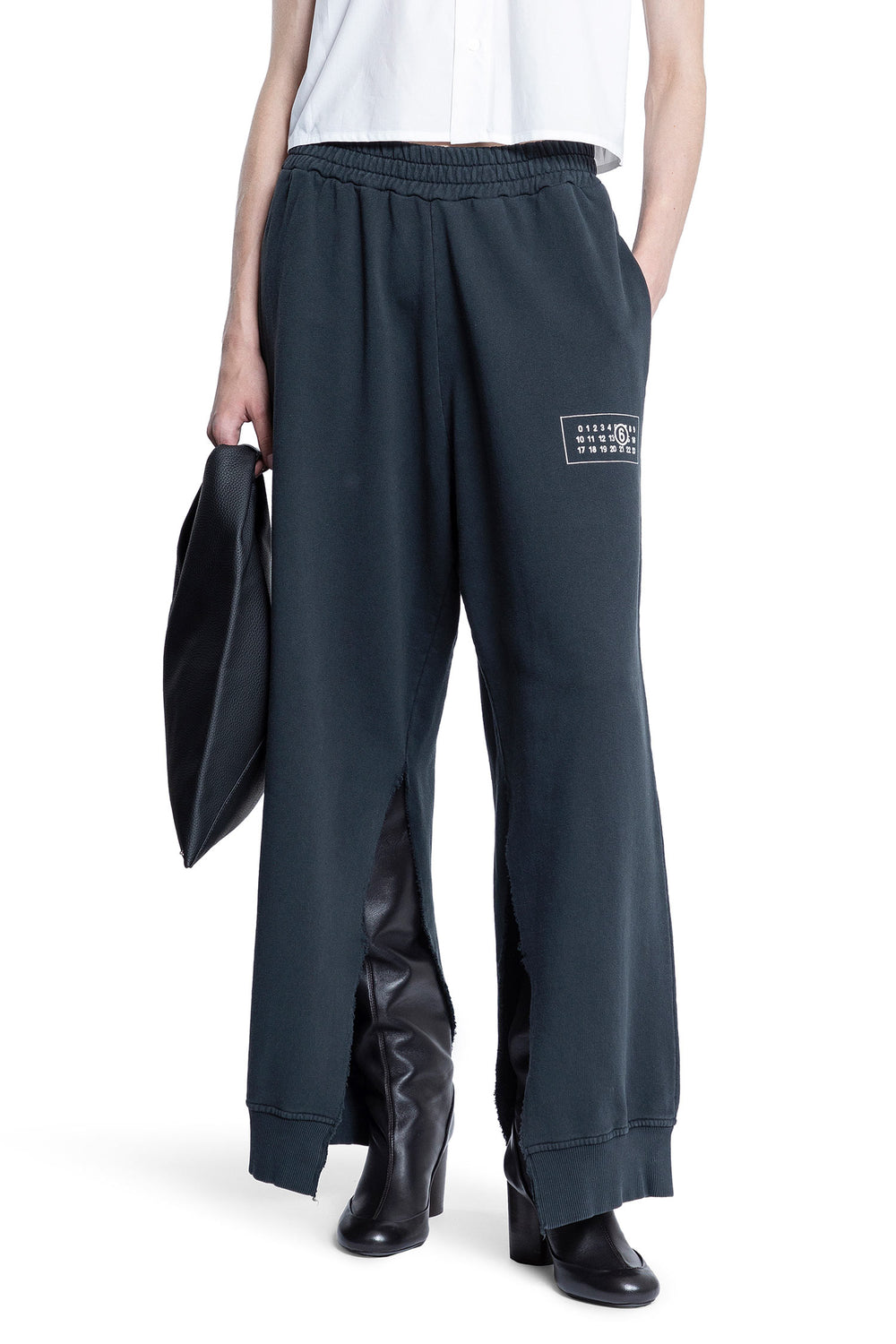 MM6 MAISON MARGIELA WOMAN BLUE TROUSERS