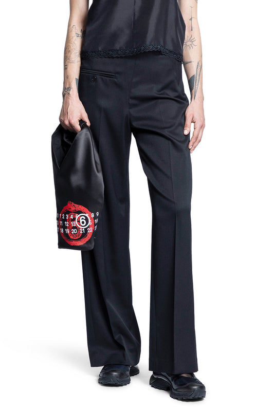 MM6 MAISON MARGIELA WOMAN BLACK TROUSERS