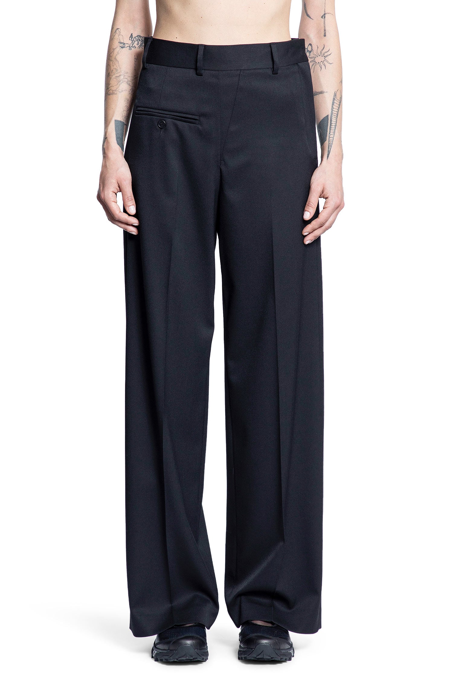 MM6 MAISON MARGIELA WOMAN BLACK TROUSERS