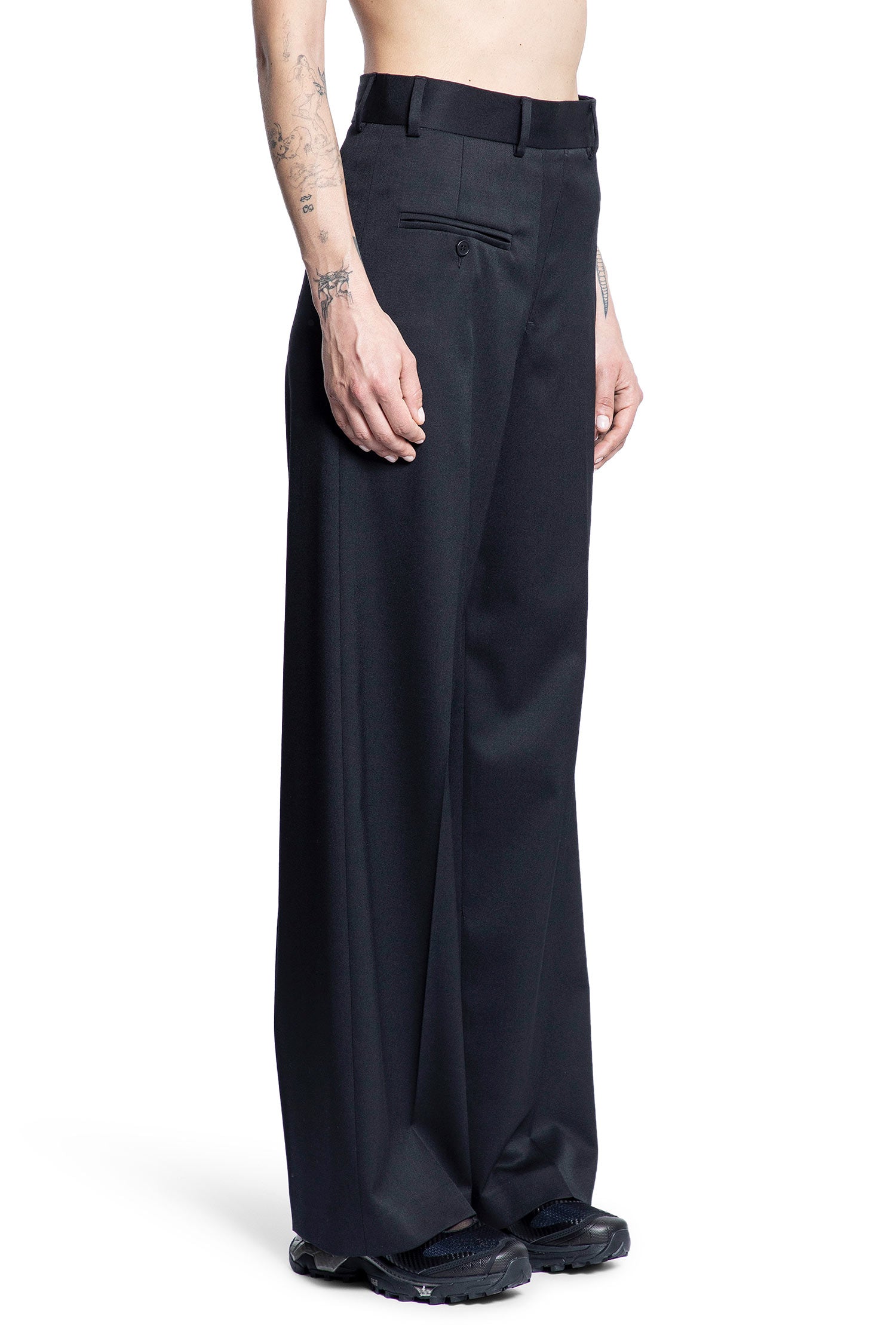 MM6 MAISON MARGIELA WOMAN BLACK TROUSERS