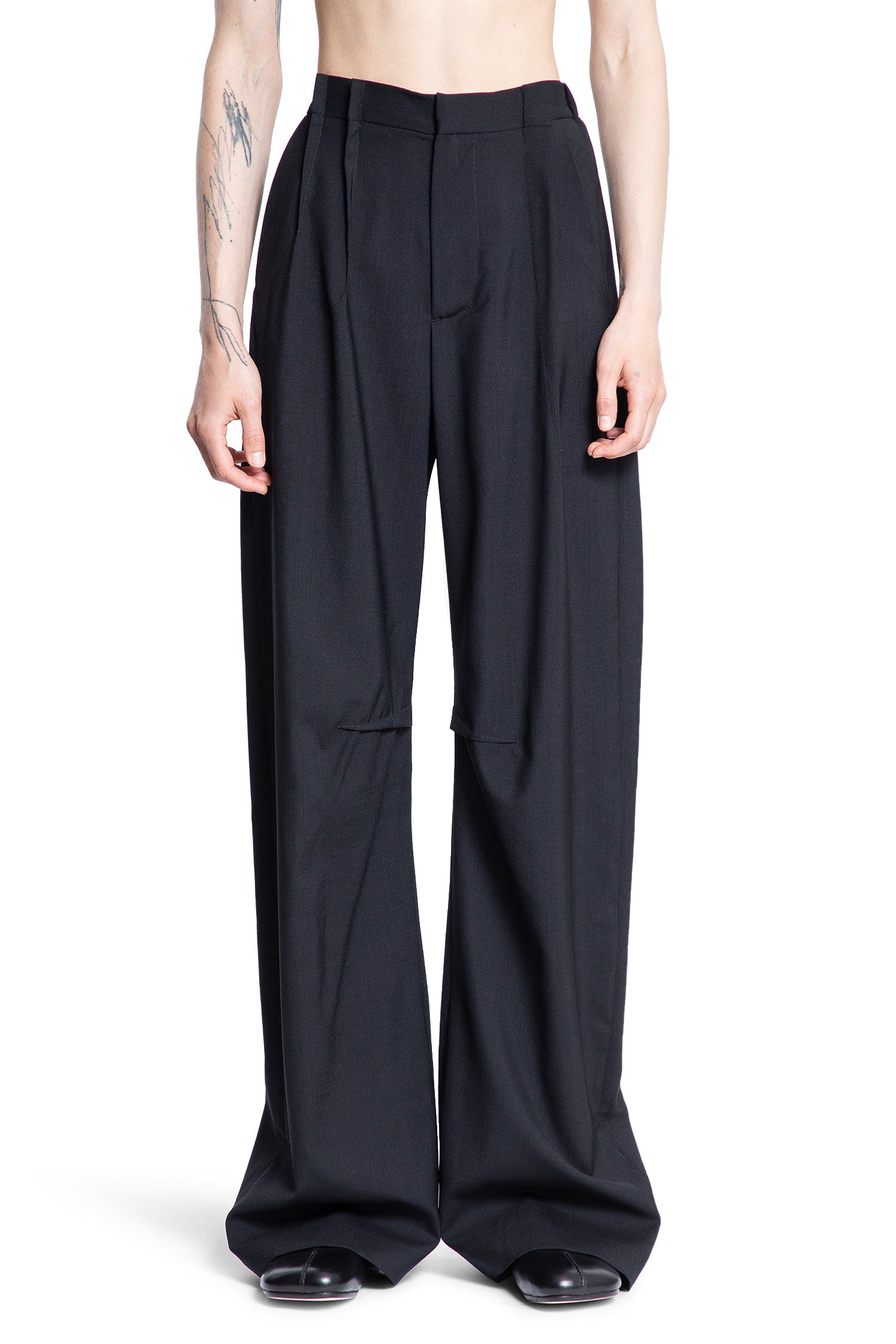 MM6 MAISON MARGIELA WOMAN BLACK TROUSERS