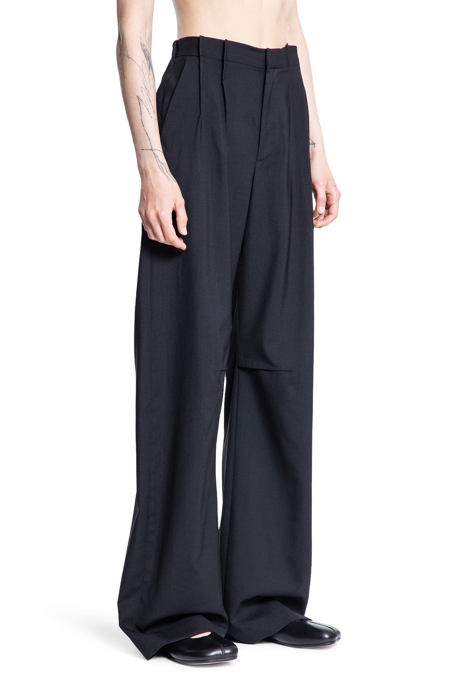 MM6 MAISON MARGIELA WOMAN BLACK TROUSERS