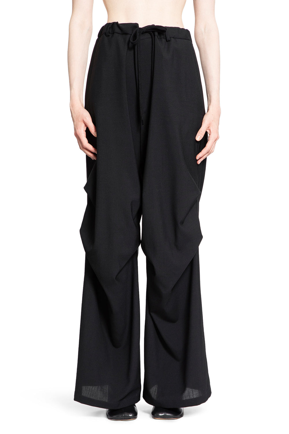 MM6 MAISON MARGIELA WOMAN BLACK TROUSERS