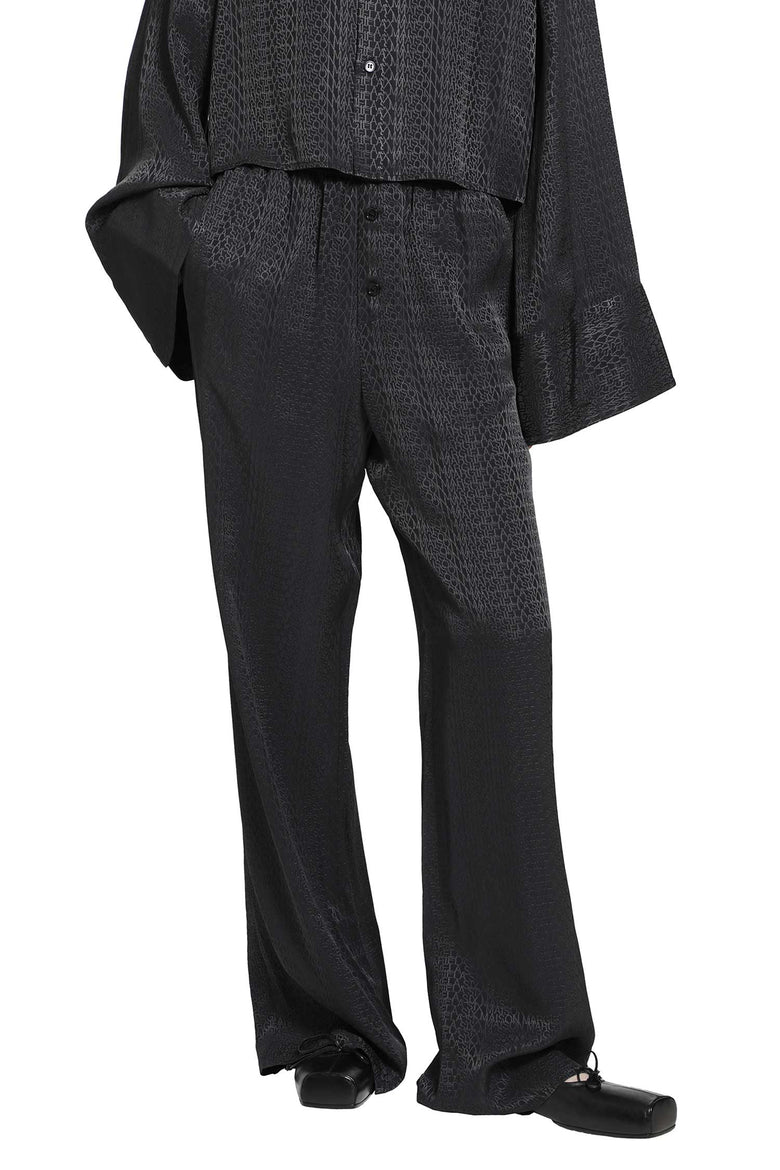 MM6 MAISON MARGIELA Viscose Blend Jacquard Trousers woman