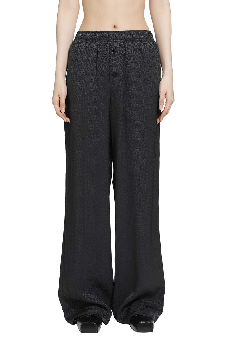 MM6 MAISON MARGIELA Viscose Blend Jacquard Trousers woman