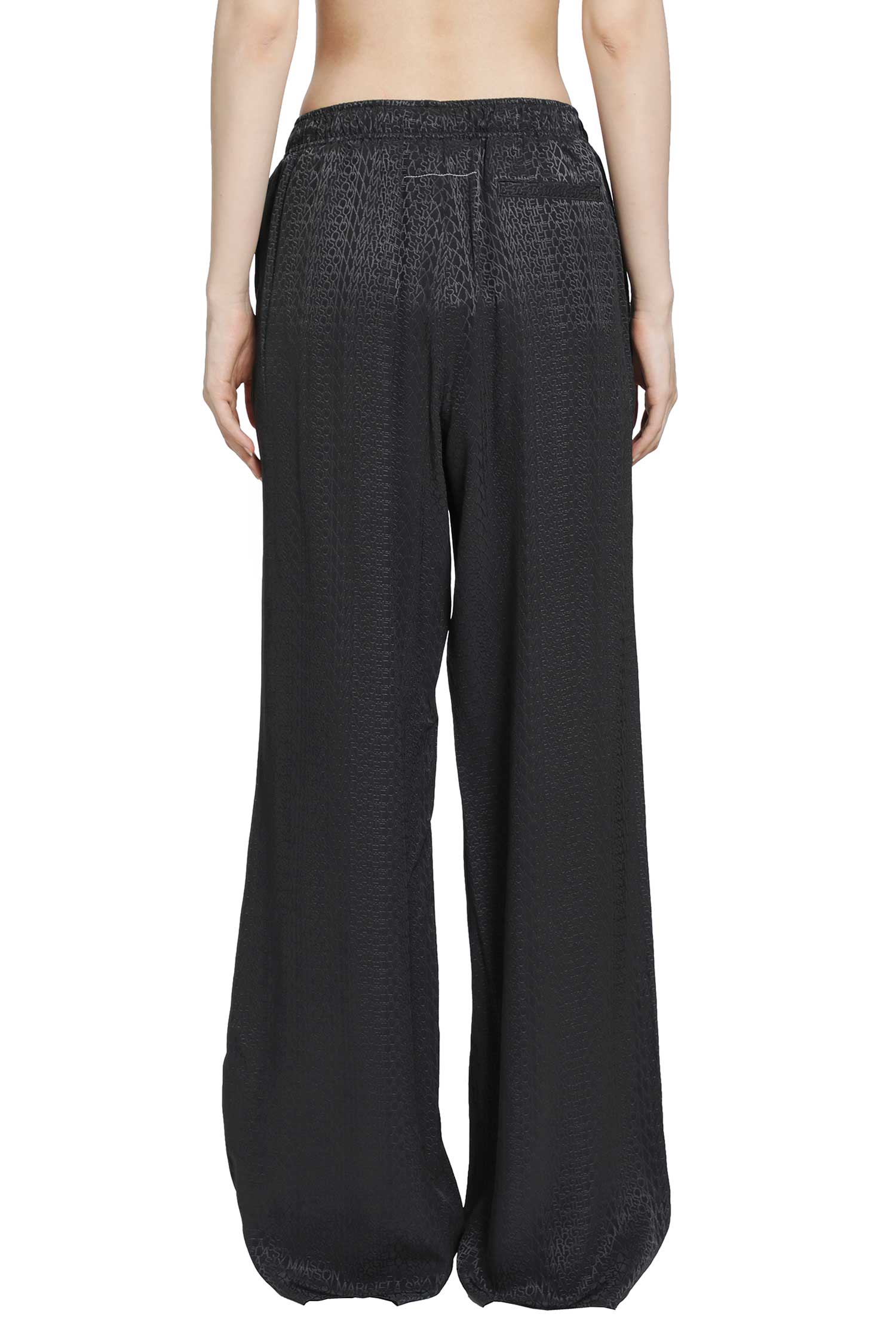 MM6 MAISON MARGIELA Viscose Blend Jacquard Trousers woman