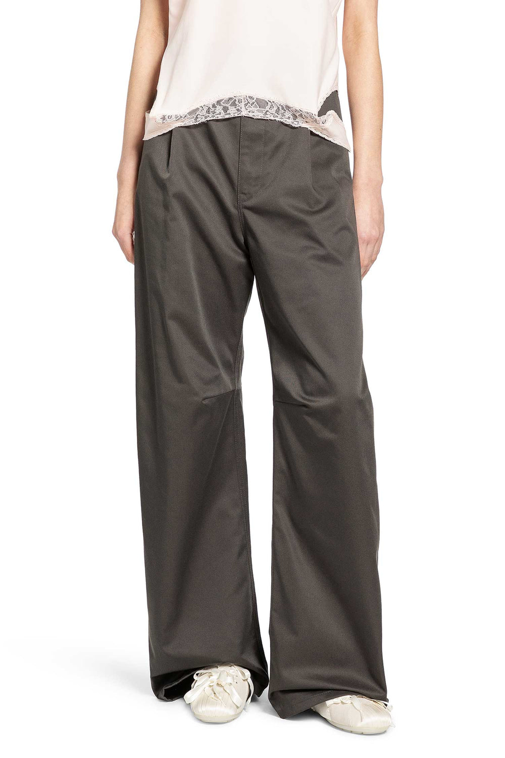 MM6 MAISON MARGIELA Wide Leg Chinos woman