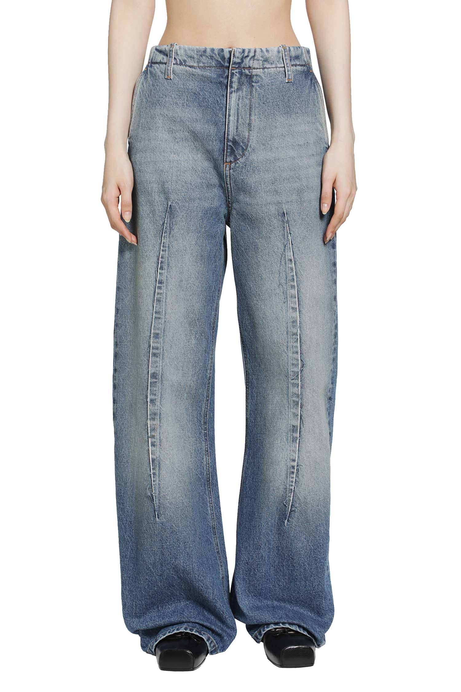 MM6 MAISON MARGIELA Barrel Leg Jeans woman