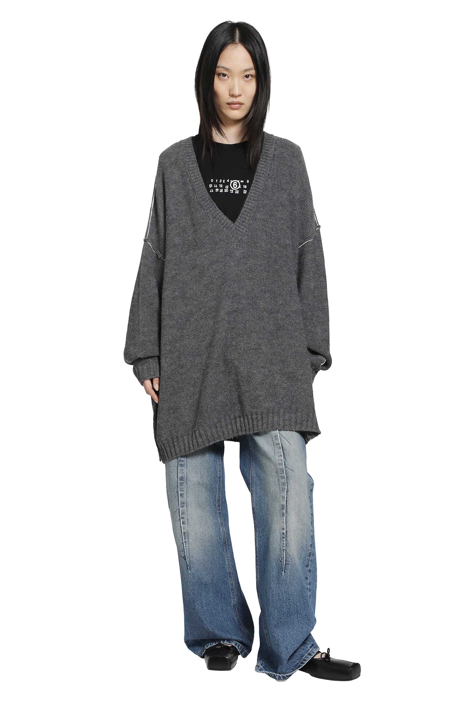 MM6 MAISON MARGIELA Barrel Leg Jeans woman