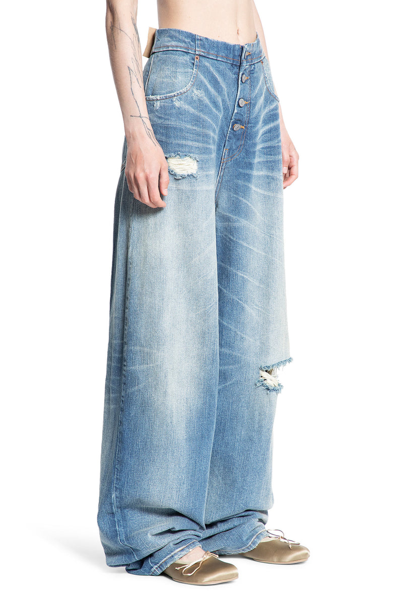 MM6 MAISON MARGIELA MM6 MAISON MARGIELA WOMAN BLUE JEANS woman