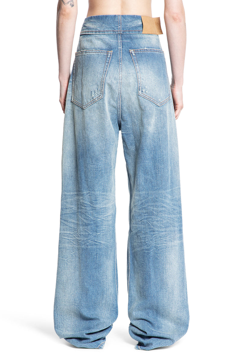MM6 MAISON MARGIELA MM6 MAISON MARGIELA WOMAN BLUE JEANS woman