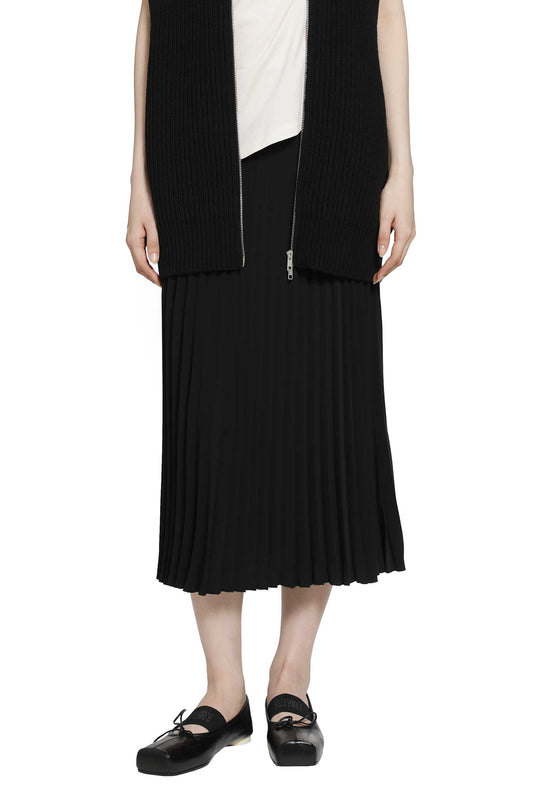 Pleated Midi Skirt