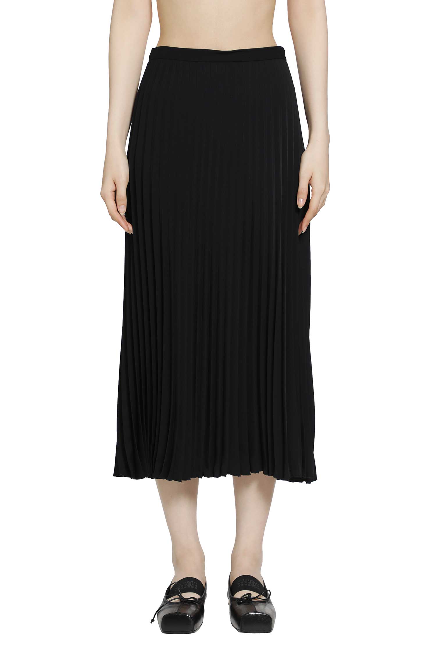 MM6 MAISON MARGIELA Pleated Midi Skirt woman