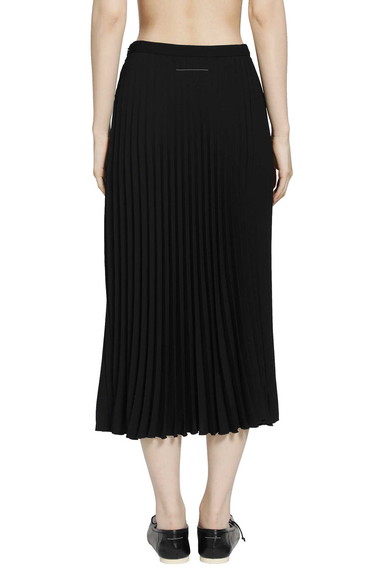 MM6 MAISON MARGIELA Pleated Midi Skirt woman