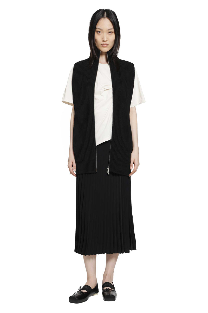 MM6 MAISON MARGIELA Pleated Midi Skirt woman