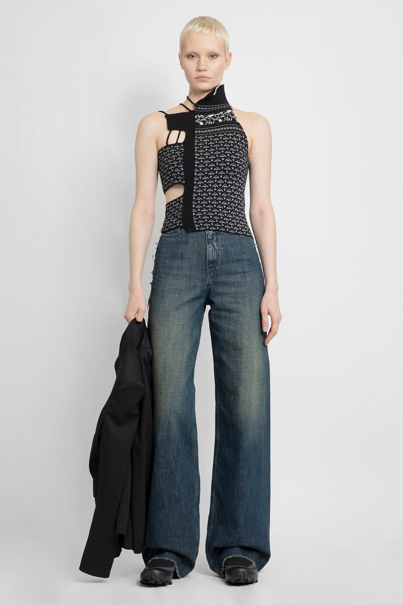 MM6 MAISON MARGIELA WOMAN BLACK&WHITE TOPS - MM6 MAISON MARGIELA