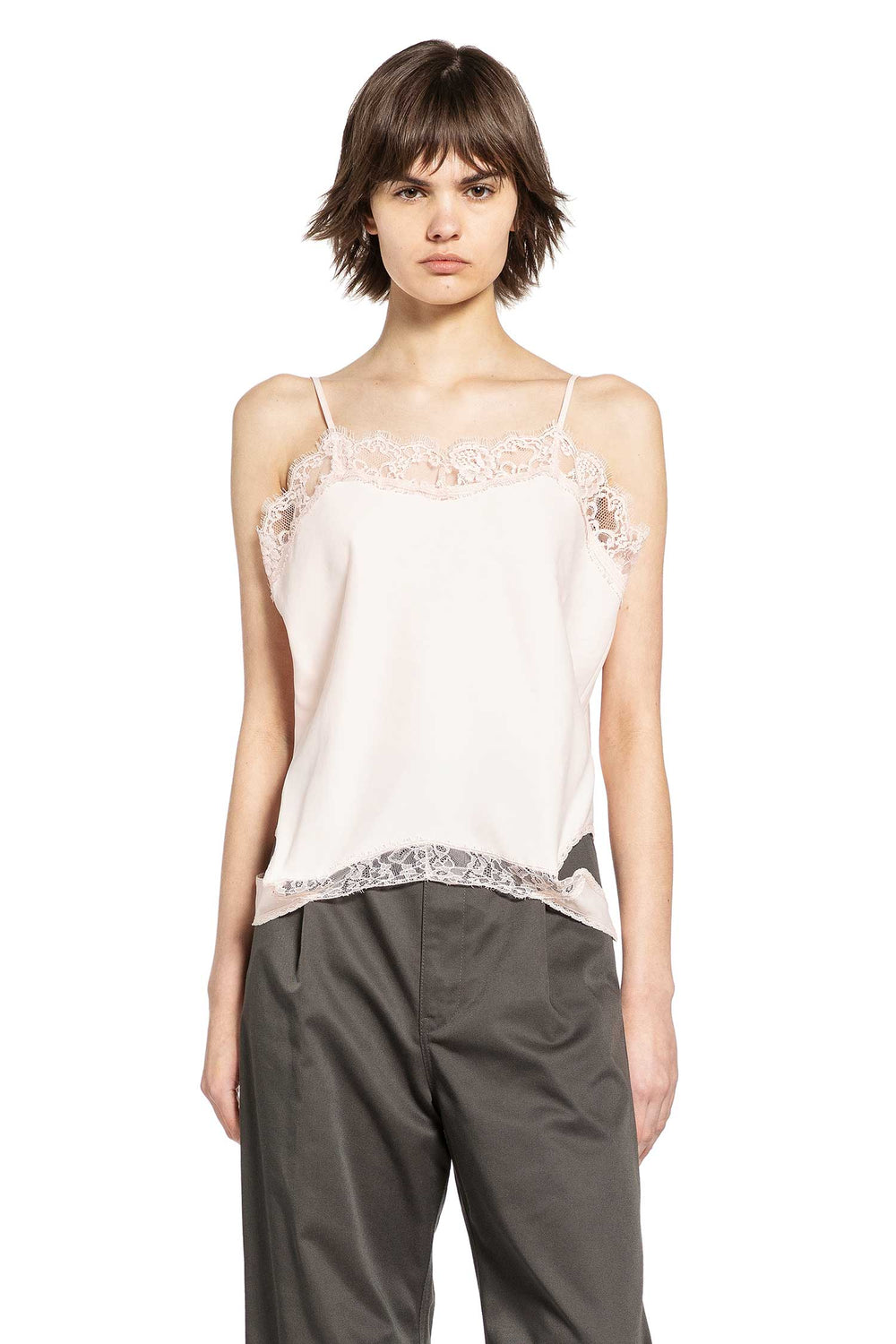 MM6 MAISON MARGIELA Mirrored Lace Slip Top woman
