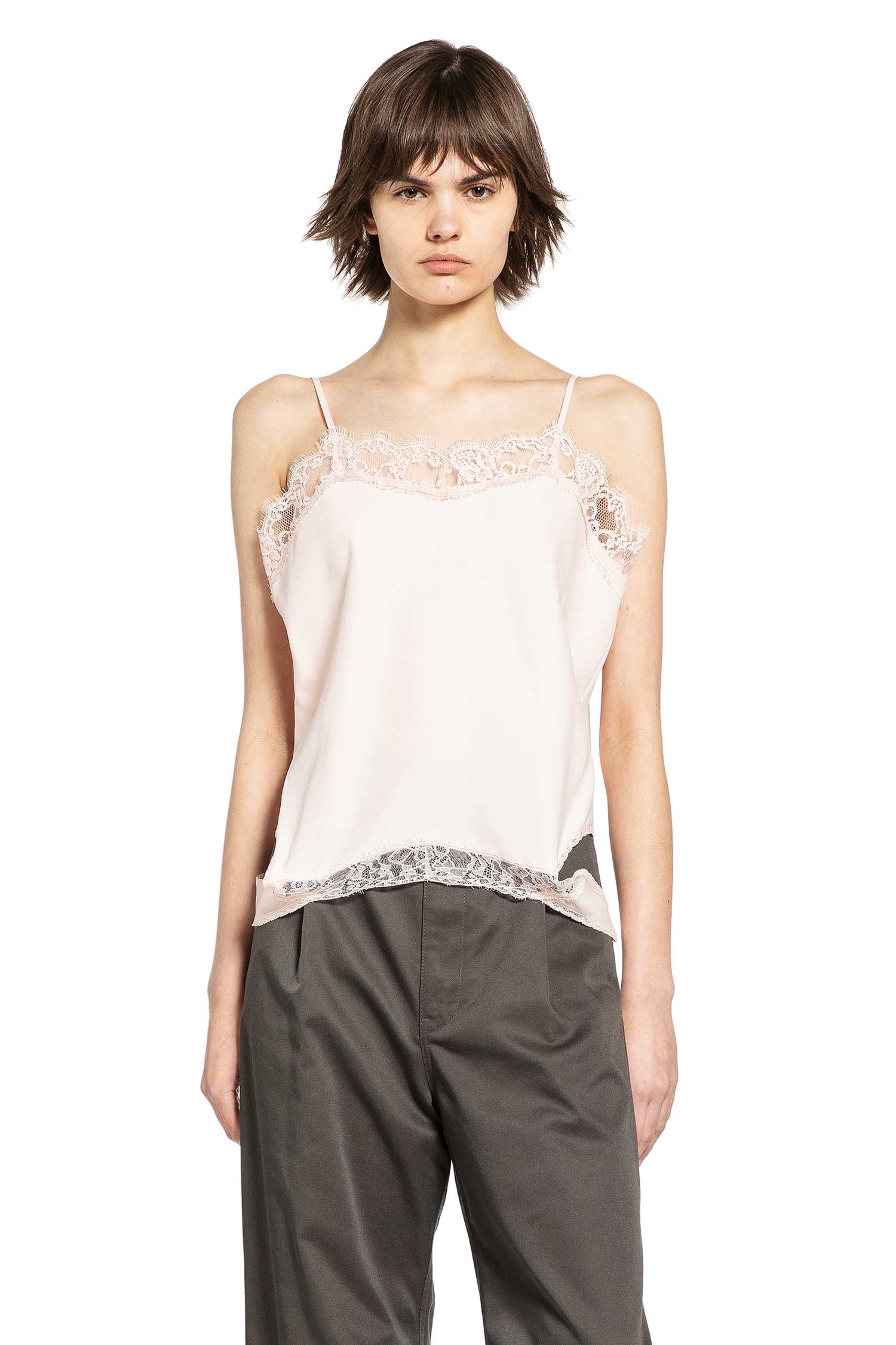 Mirrored Lace Slip Top