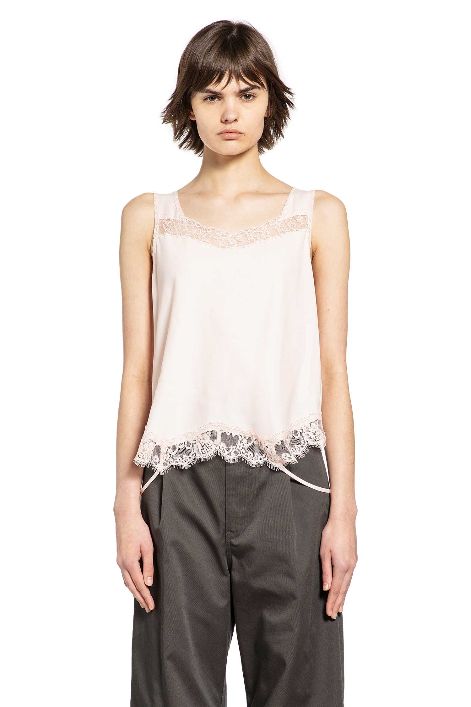 Mirrored Lace Slip Top