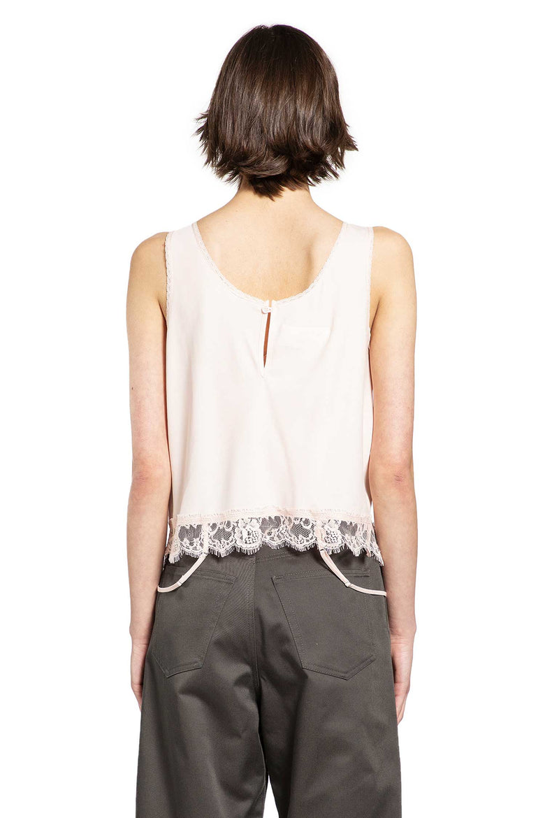 MM6 MAISON MARGIELA Mirrored Lace Slip Top woman