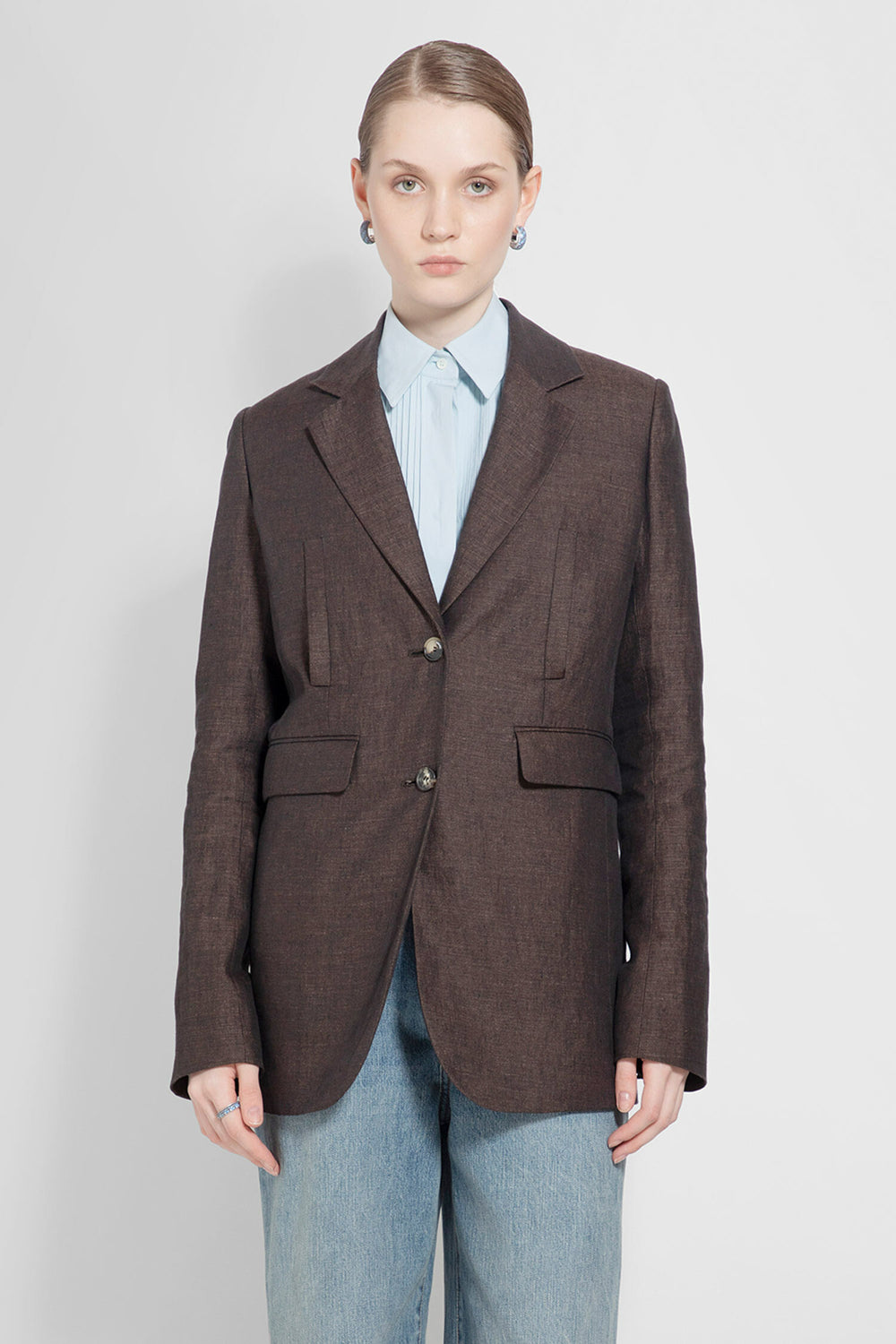 LOEWE WOMAN BROWN BLAZERS