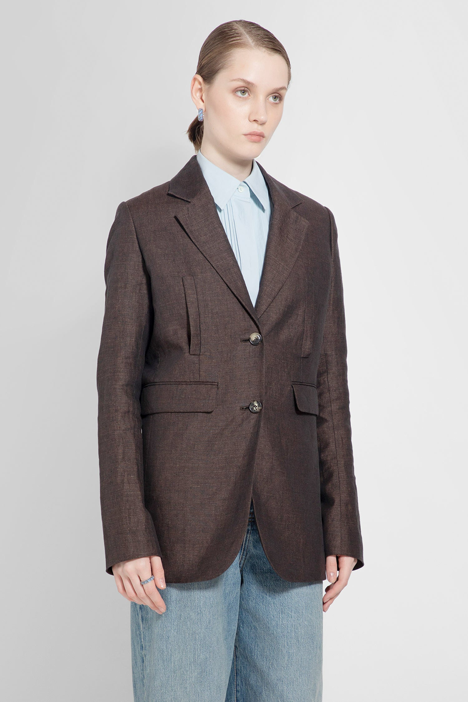 LOEWE WOMAN BROWN BLAZERS