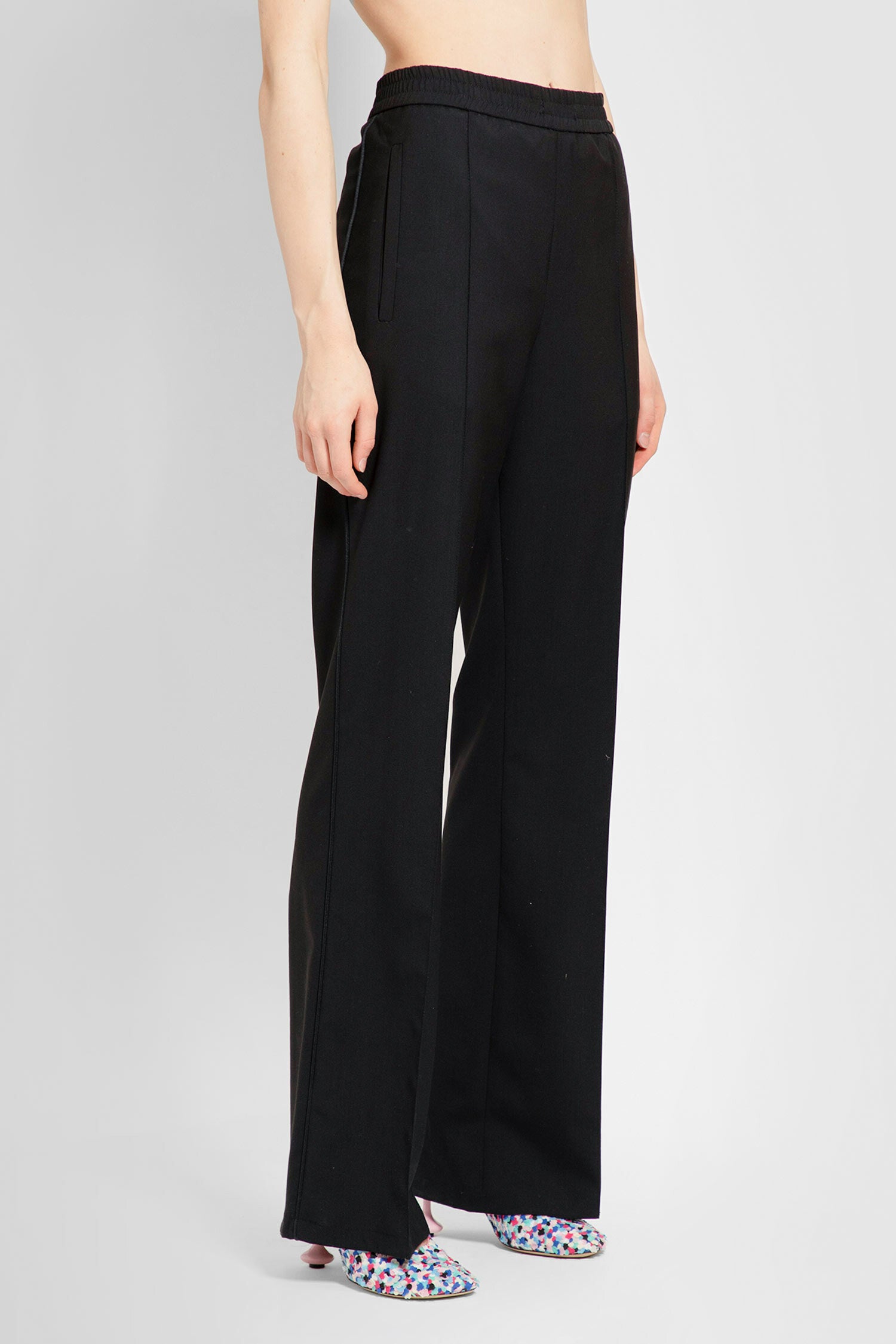 LOEWE WOMAN BLACK TROUSERS