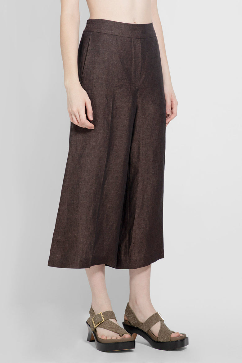 LOEWE WOMAN BROWN TROUSERS