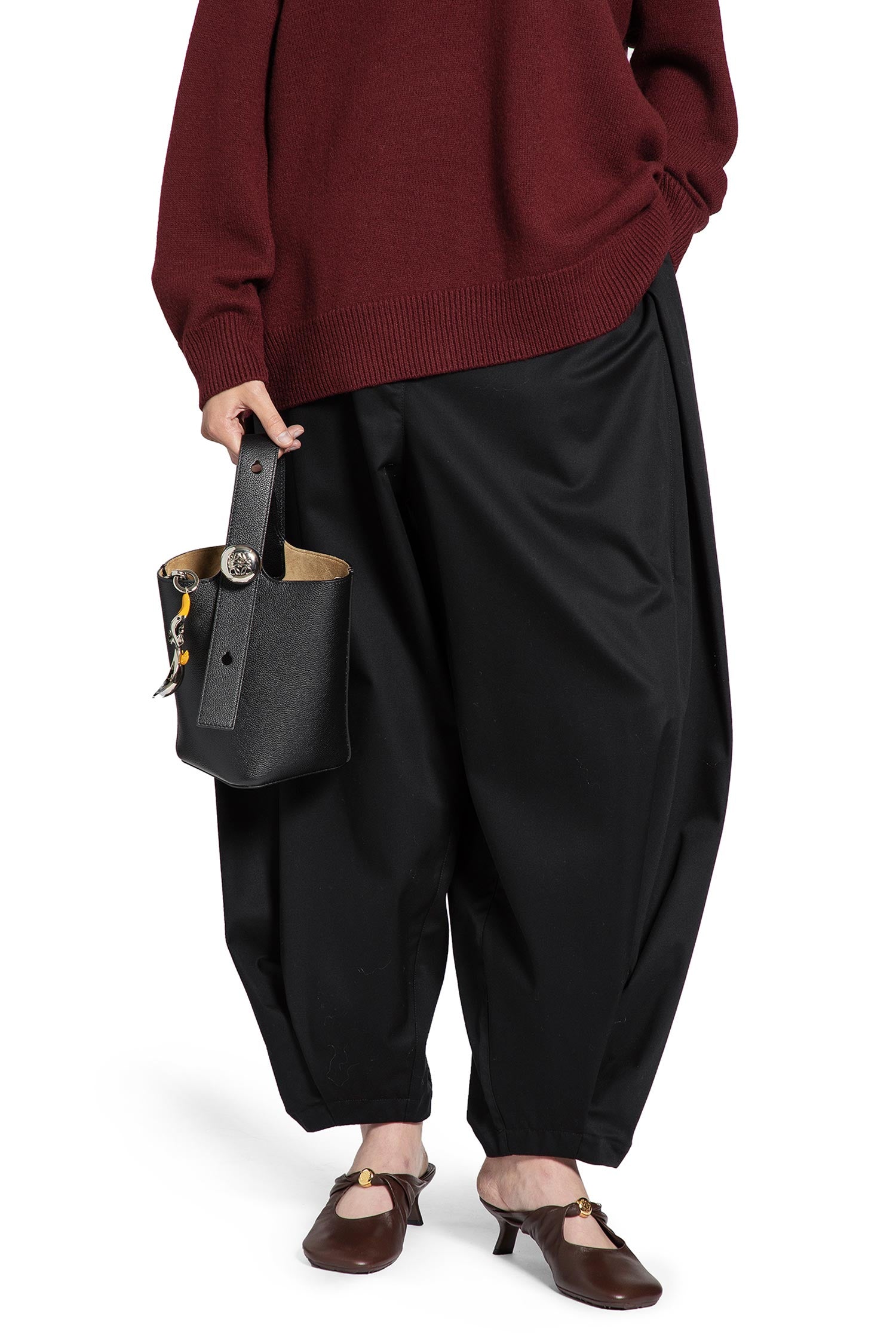 Draped Trousers in Cotton and Silk - Antonioli.eu
