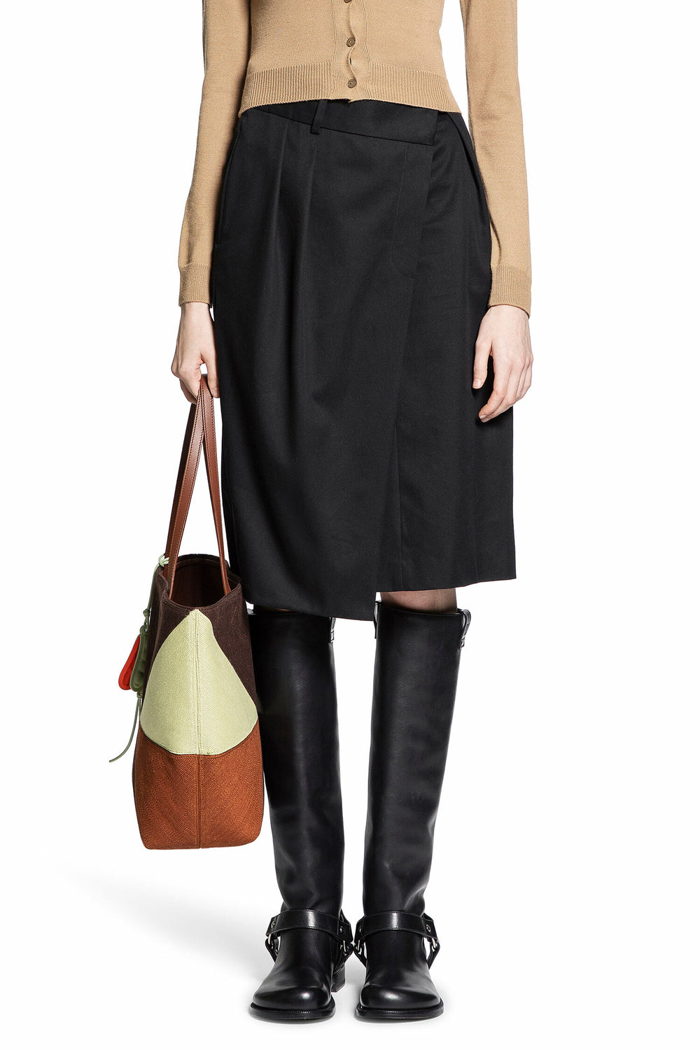 LOEWE WOMAN BLACK SKIRTS