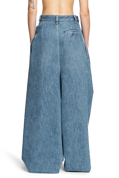 LOEWE WOMAN BLUE TROUSERS