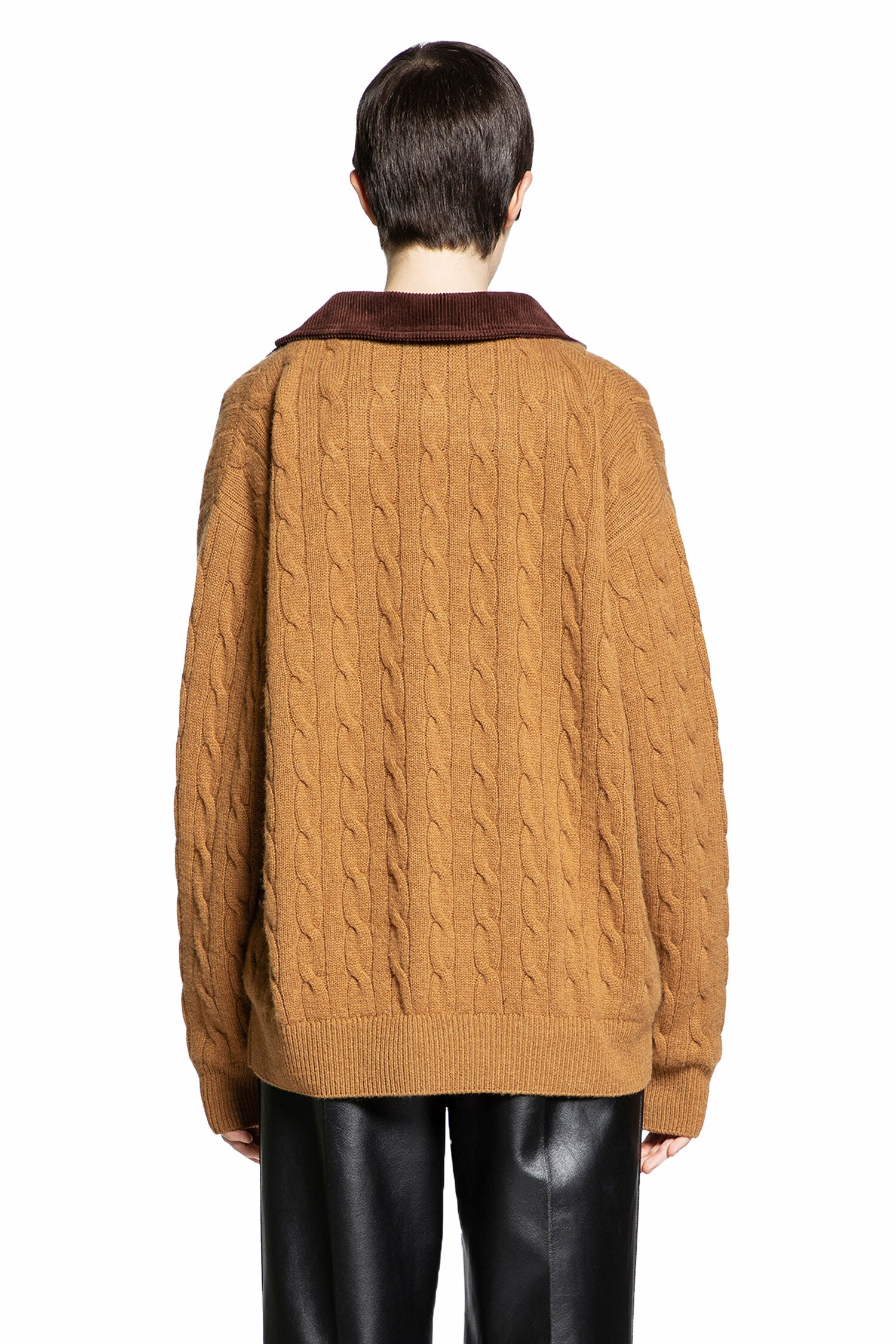 LOEWE WOMAN BROWN KNITWEAR