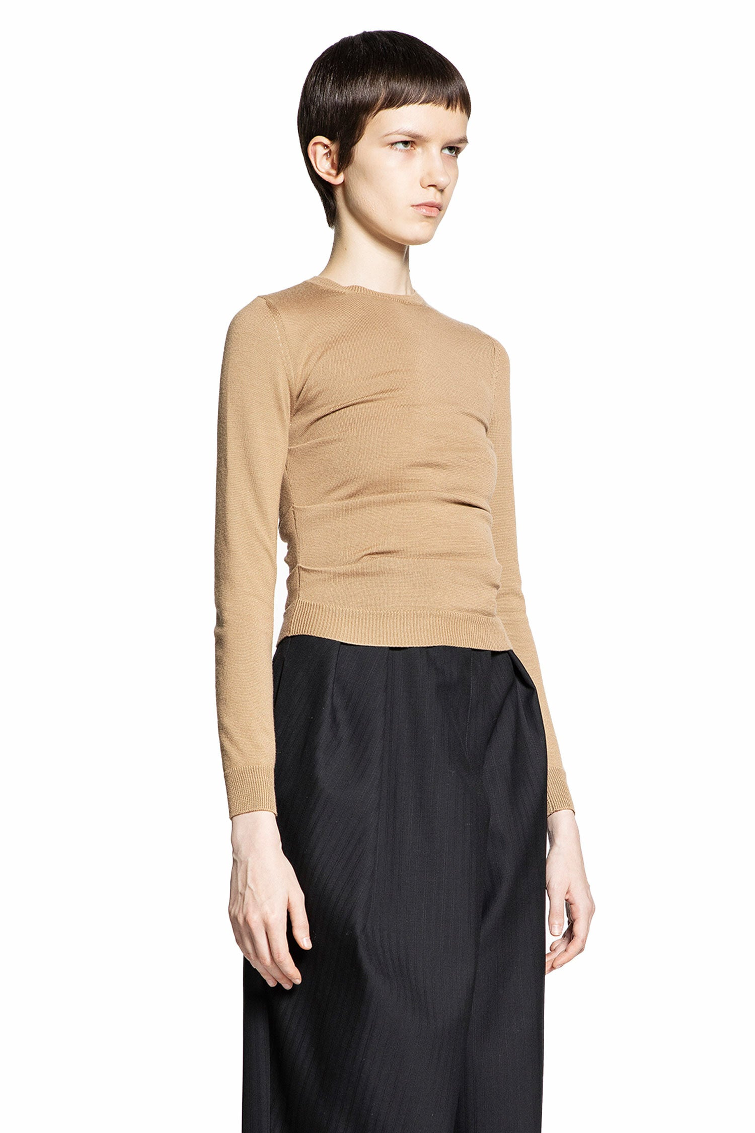 LOEWE WOMAN BROWN KNITWEAR