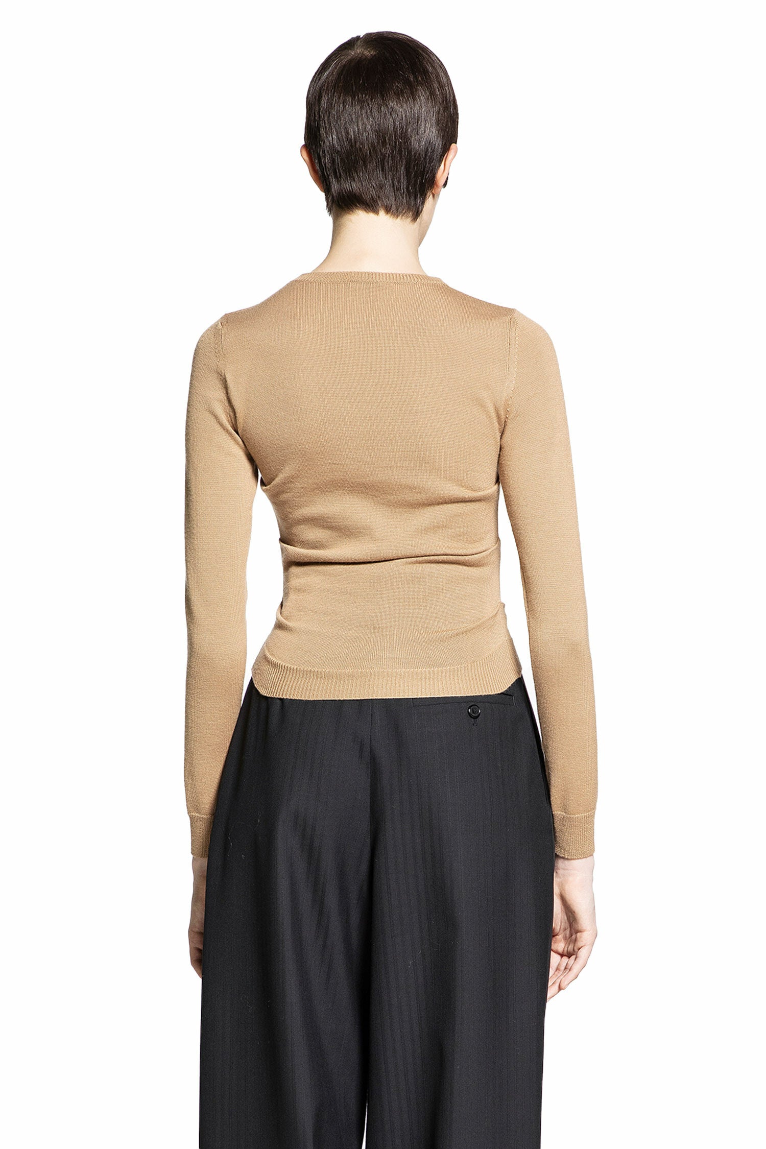 LOEWE WOMAN BROWN KNITWEAR