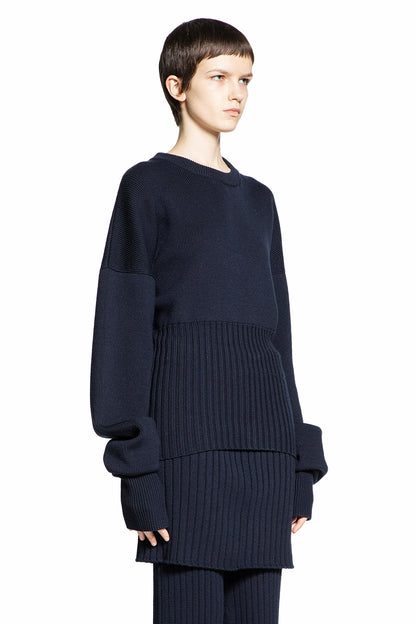 LOEWE WOMAN BLUE KNITWEAR