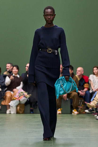 LOEWE WOMAN BLUE KNITWEAR