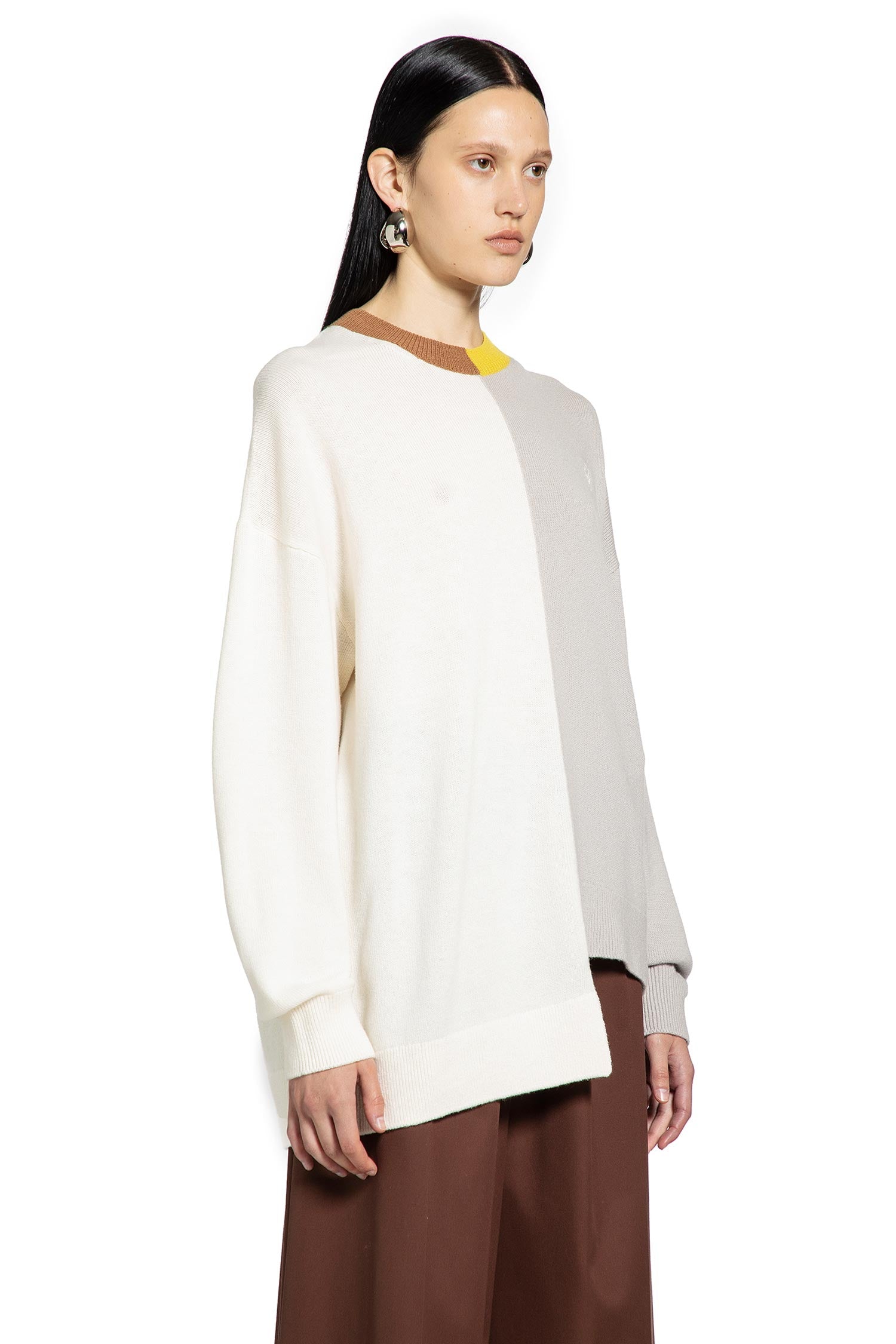 Asymmetric Sweater in Wool