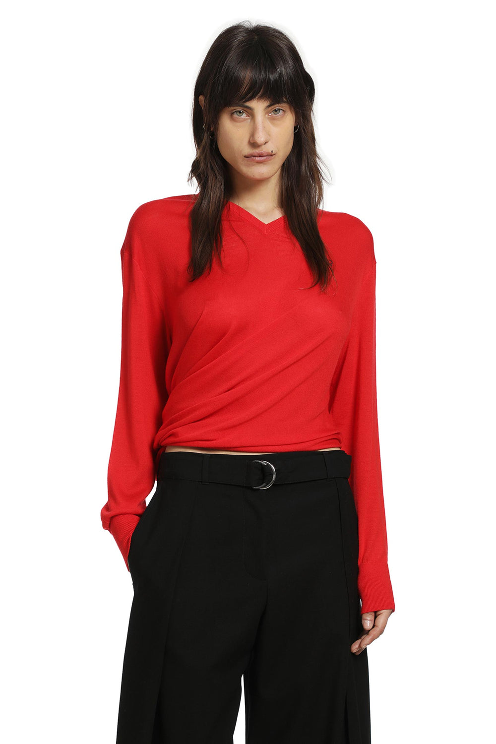 LOEWE Draped Wool Sweater woman