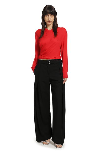 Draped Wool Sweater