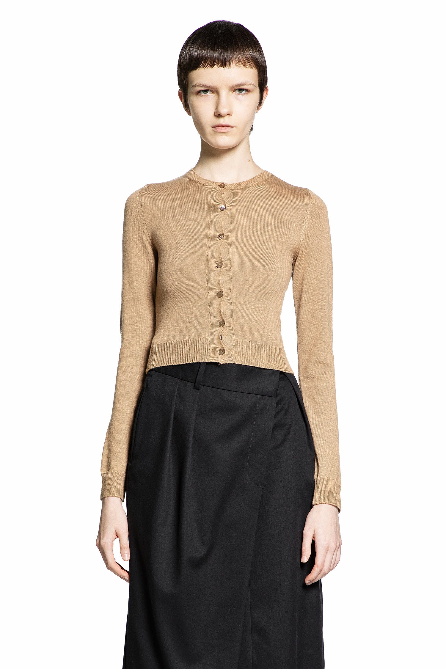 LOEWE WOMAN BROWN KNITWEAR