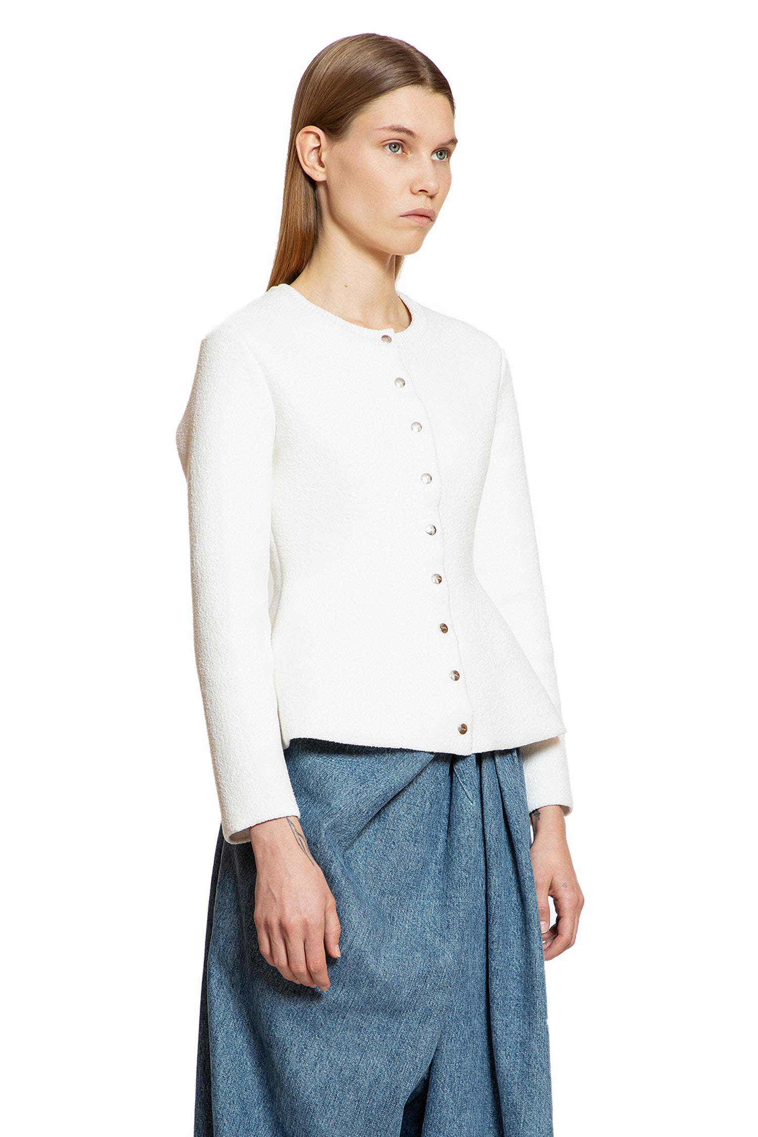 LOEWE WOMAN WHITE KNITWEAR