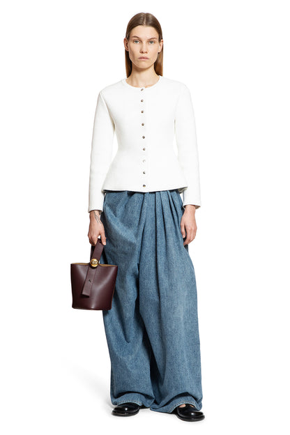 LOEWE WOMAN WHITE KNITWEAR